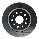 63342043R - : DFC Brake Rotor - Drilled and Slotted - Black for DYNAMIC FRICTION Image