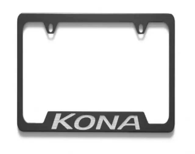 J9F39AM100 - Exterior: 2019-2023 Hyundai - License Plate Frame, Thick Frame Kona Logo for Hyundai: Kona, Kona Electric Image