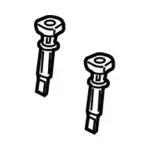 8A6Z58610B16B - Body: Headrest Guide for Ford Image