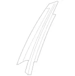 2136900487 - : Trim Molding for Mercedes-Benz Image