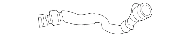 2055013391 - Radiator: Molded Hose for Mercedes-Benz: C63 AMG, C63 AMG S, GLC63 AMG, GLC63 AMG S Image image