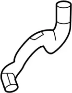 217425CF0A - Cooling System: Reservoir Hose for INFINITI: Q50, Q60 Image