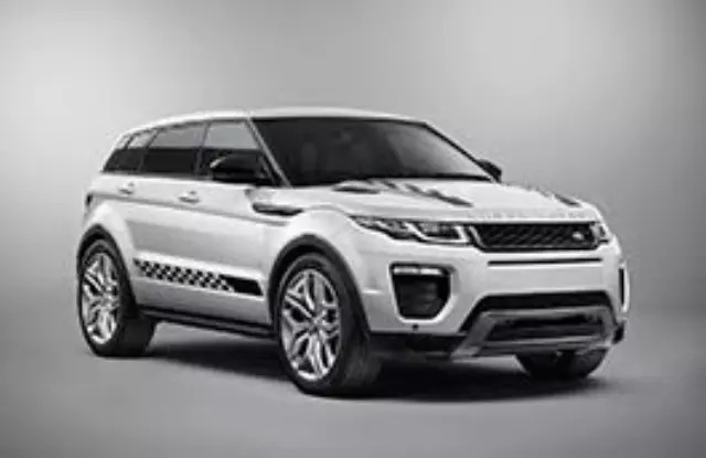 VPLVB0183PAB - Exterior: Vehicle Decals, Checker, Bonnet, Black for Land Rover: Range Rover Evoque Image