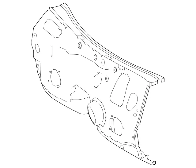 2226203101 - Cowl, Front Panel: Firewall for Mercedes-Benz: Maybach S550, Maybach S560, Maybach S600, Maybach S650, S450, S550, S550e, S560, S600, S63 AMG, S65 AMG Image image