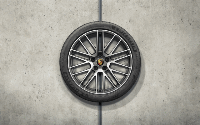 971044665L - Wheels: 21-Inch 911 Turbo Design II Complete Summer for Porsche: Panamera Image