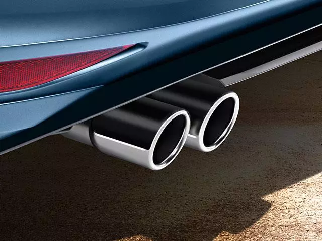 5G0071610AGRU - Exterior: Rear Valance - Left Exit Exhaust - Primer (Unpainted) for Volkswagen: Golf Image