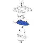 7L3Z18519A70AC - Body: Overhead Console for Ford: F-150 | Lincoln: Mark LT Image