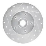 63152002L - : DFC Brake Rotor - Drilled and Slotted - Silver for DYNAMIC FRICTION Image