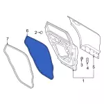 LJ6Z7825324A - Body: Door Weather-strip for Ford: Escape Image