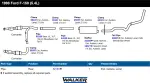 54129 - : Exhaust Pipe 2.5" Inlet (ID) 2.5" Outlet (OD) for Walker Exhaust Image