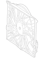 2115002293 - Radiator: Blower for Mercedes-Benz: CL550, CL600, CL63 AMG, CL65 AMG, CLS63 AMG, E320, S350, S500, S550, S600, S63 AMG Image