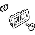 8A8Z7422601BA - Body: Handle, Inside for Ford: Flex Image