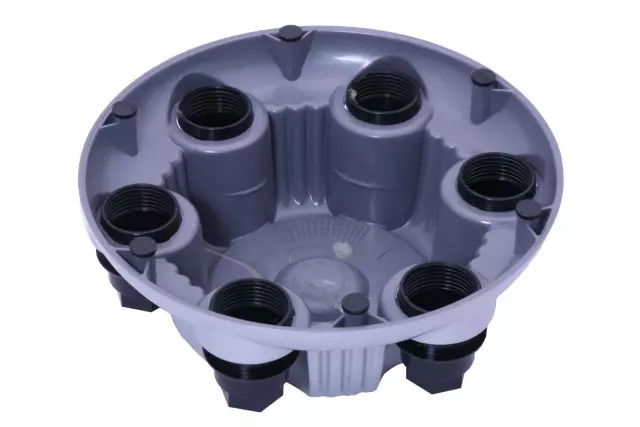 Sparkle Silver Button Style Center Cap with Crest and Wreath Logo - GM (15067579)