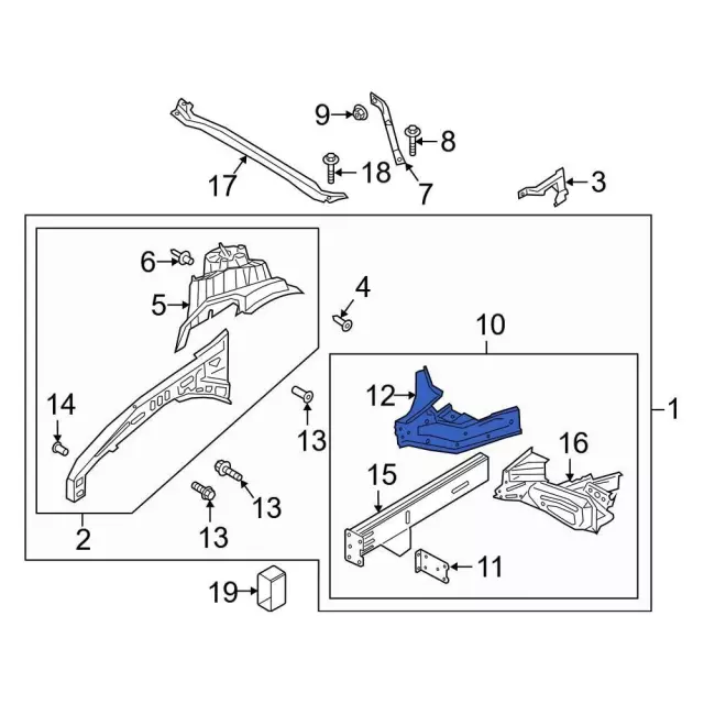 L1MZ7810009A - Body: Reinforced Panel for Ford: Explorer, Police Interceptor Utility | Lincoln: Aviator Image