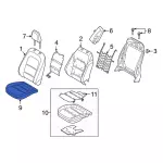LJ6Z7862900EC - Body: Seat Cover for Ford: Escape Image