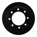 63354199R - : DFC Brake Rotor - Drilled and Slotted - Black for DYNAMIC FRICTION Image