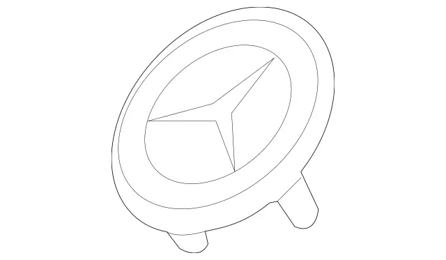 2228170116 - Detachable Parts: Company Sign for Mercedes-Benz: C350e, C400, C450 AMG, C63 AMG, E300, E43 AMG, E63 AMG S Image image