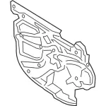 KB3Z26237A05A - Body: Inner Shield for Ford Image