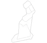 1668851224 - Detachable Parts: Cover, Bumper Area for Mercedes-Benz: GL350, GL450, GL550, GL63 AMG, GLS350d, GLS450, GLS550, GLS63 AMG Image