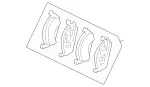 163420122041 - : Disc Brake Pad Set for Mercedes-Benz Image