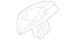 23186010229H06 - Body: Seat Belt Guide for Mercedes-Benz Image