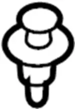 769884M400 - Body: Front Sill Plate Clip for INFINITI: FX35, FX37, FX50, QX70 Image