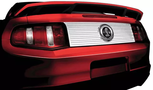 Silver Decklid Panel, With GT500 Faux Gas Cap - Ford (AR3Z-6342528-CA)