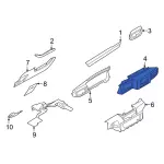 LB5Z78044D70AC - : Trim Bezel for Ford: Police Interceptor Utility Image