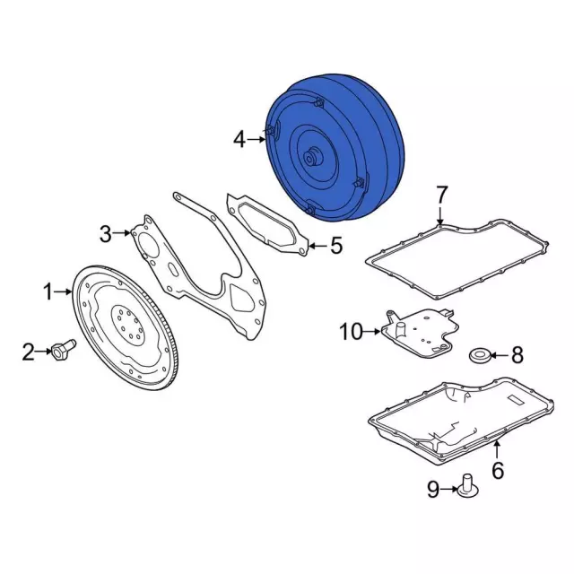 CC3Z7902DTC - : Automatic Transmission Torque Converter for Ford: F-250 Super Duty, F-350 Super Duty, F-450 Super Duty, F-550 Super Duty Image
