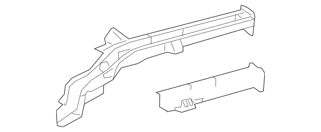 1186101900 - Substructure: Longitudinal Member for Mercedes-Benz: CLA250, CLA35 AMG, CLA45 AMG, CLA45 AMG S Image image