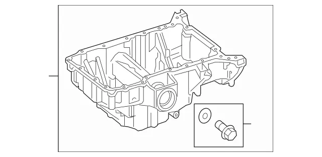 2740145100 - : Oil Pan for Mercedes-Benz Image