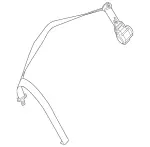 1668601386 - Rear Seat: Seat Belt for Mercedes-Benz Image