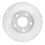 63180051L - : DFC Brake Rotor - Drilled and Slotted - Silver for DYNAMIC FRICTION Image