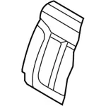 DL3Z1666601AB - Body: Seat Back Cover for Ford: F-150 Image