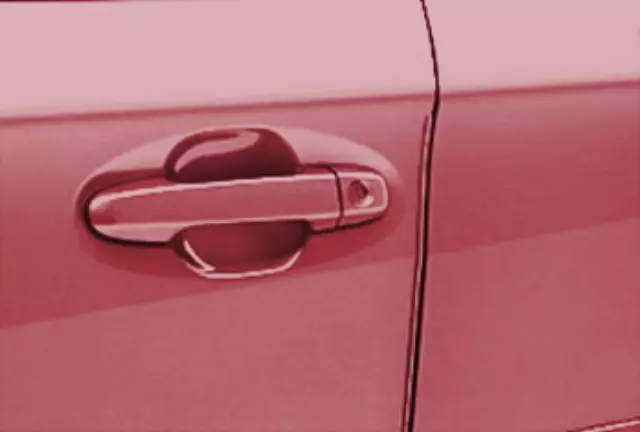 SOA801P030T1 - Exterior: Door Edge Guards - Crimson Red Pearl for Subaru: Crosstrek, Impreza Image