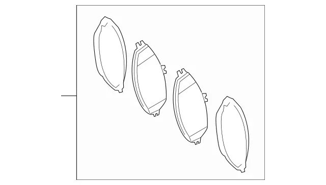 4211402 - Brakes: Disk Brake Pad for Mercedes-Benz: CLS53 AMG, E53 AMG Image image