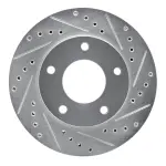 63146004R - : DFC Brake Rotor - Drilled and Slotted - Silver for DYNAMIC FRICTION Image