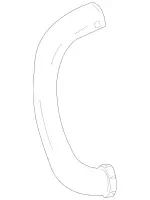 2780940997 - Chassis Sheet Metal Parts/Air Intake: Clean Air Line for Mercedes-Benz: CL63 AMG, CLS63 AMG, CLS63 AMG S, E63 AMG, E63 AMG S, G63 AMG, GL63 AMG, GLE63 AMG, GLE63 AMG S, GLS63 AMG, ML63 AMG, S63 AMG, SL63 AMG Image