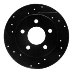 63354034L - : DFC Brake Rotor - Drilled and Slotted - Black for DYNAMIC FRICTION Image