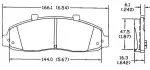 13054088 - : Disc Brake Pad Set for OmniParts Image