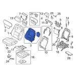 ML3Z1664811B - Body: Seat Back Pad for Ford Image