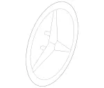 1778170100 - Body: Emblem for Mercedes-Benz Image