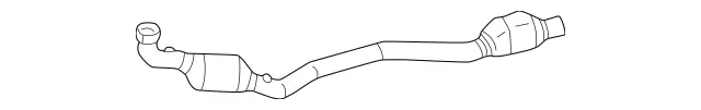 2304903719 - Exhaust System: Exhaust Pipe for Mercedes-Benz: SL500 Image