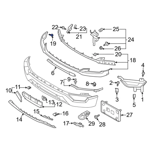 Screw And Spring Washer Assembly - Ford (W722527-S450B)