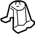 74588AL500 - Body: Spare Anchor for INFINITI: EX35, EX37, G35, G37, Q60, QX50 Image