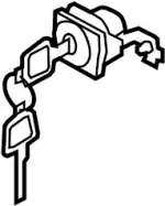 H0601EH11A - Body: Cylinder &amp; Keys for INFINITI: M35, M45 Image