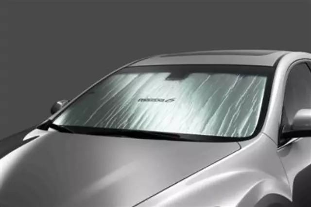 8MH30 - Interior: Windshield Sunscreen - Silver With Mazda Logo for Mazda: 6 Image
