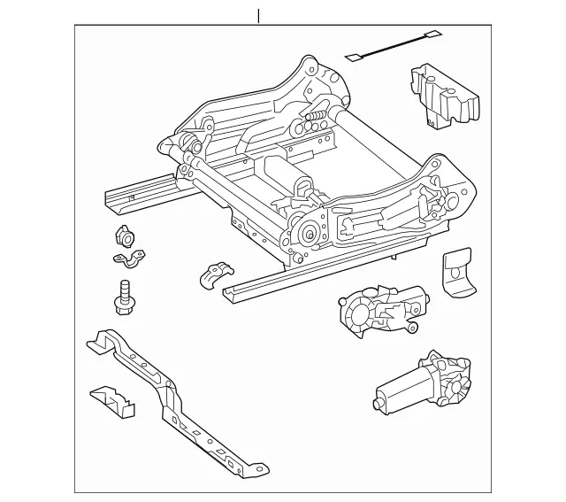 2049107536 - Driver Seat: Height Adjustment for Mercedes-Benz: C250, C300, C350, GLK250, GLK350 Image image