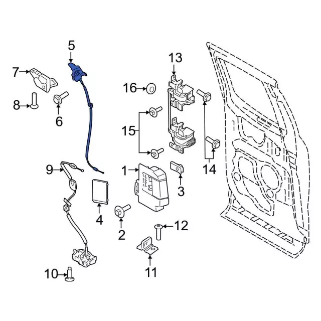 NL3Z15219A65C - Body: Latch Assembly for Ford Image