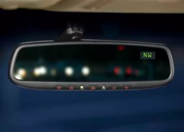 8CN06 - : 2007-2015 Mazda CX-9 - Auto-Dimming Rear-View Mirror With Compass And for Mazda: CX-9 Image